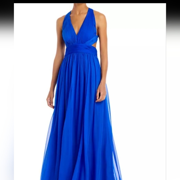 Aidan Mattox Royal Blue Special Ocassion Dress S-12 - Picture 2 of 10